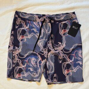 BYLT Men's Coastal Boardshort Size XL Premium Basics Zip Pocket NWT